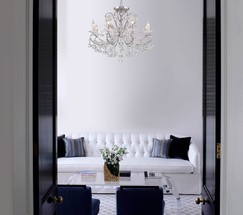 Люстра 10096/8 хром/прозрачный хрусталь Strotskis