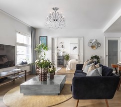 Люстра 10096/5 хром/прозрачный хрусталь Strotskis