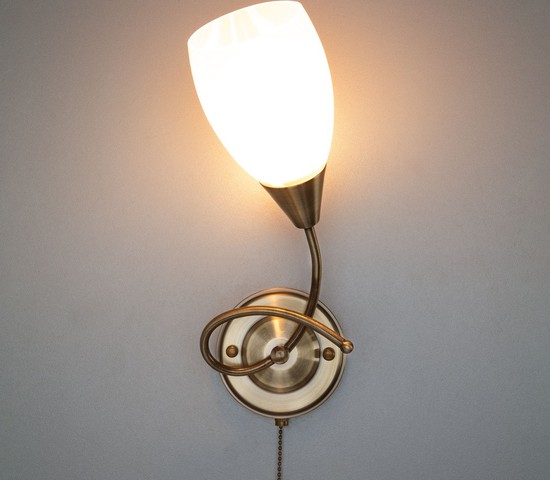 Настенный светильник 30275/1 античная бронза