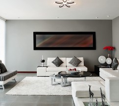 Люстра 90137/10 белый/чёрный