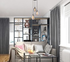 Люстра 50085/3 черный жемчуг