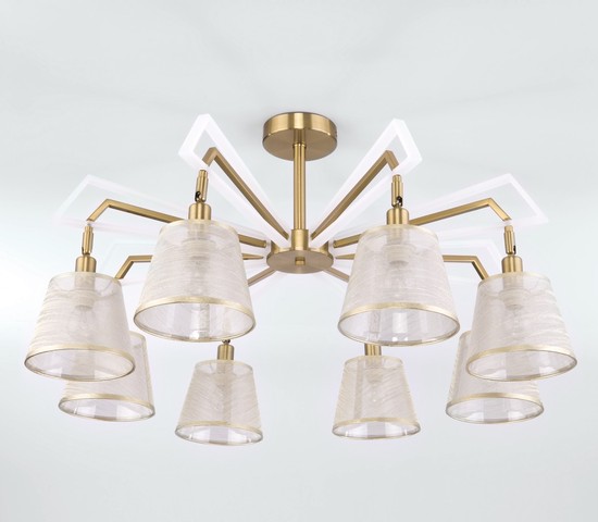 Люстра 60082/8 золотая бронза