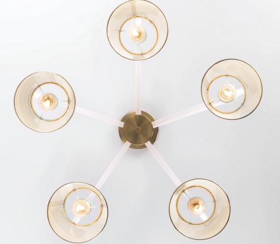 Люстра 60082/5 золотая бронза