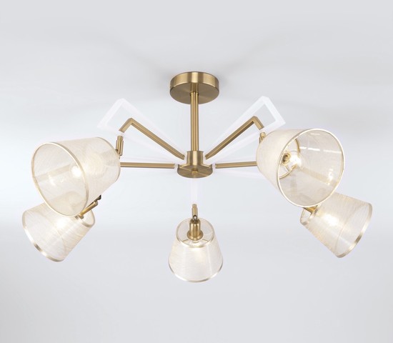 Люстра 60082/5 золотая бронза