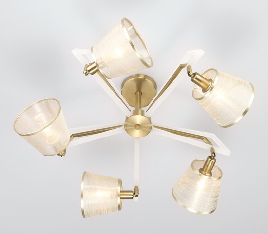 Люстра 60082/5 золотая бронза