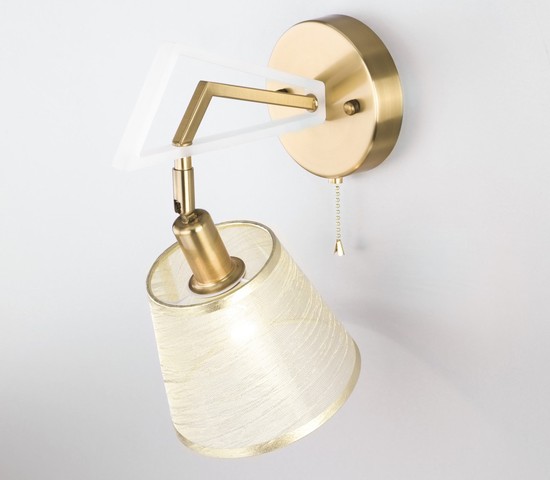 Настенный светильник 60082/1 золотая бронза