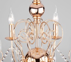 Люстра 10094/8 золото/прозрачный хрусталь Strotskis