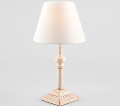 Настольная лампа 01061/1 белый с золотом