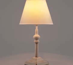 Настольная лампа 01061/1 белый с золотом