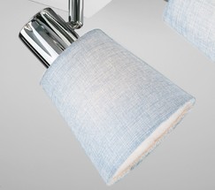 Люстра 20080/4 хром/голубой