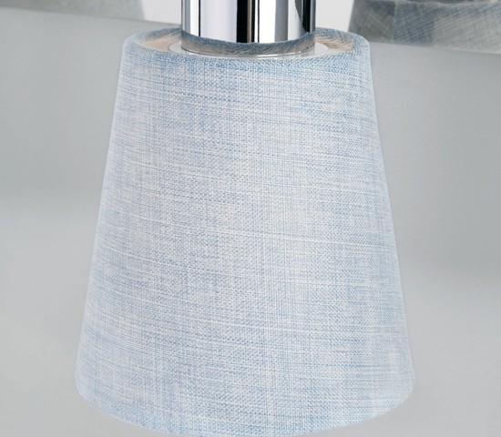 Настенный светильник 20080/3 хром/голубой