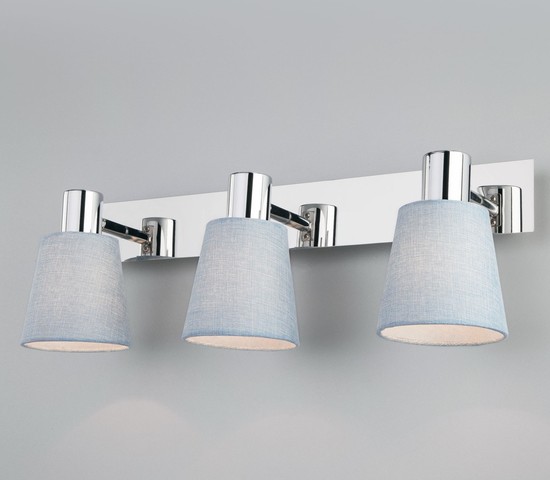 Настенный светильник 20080/3 хром/голубой