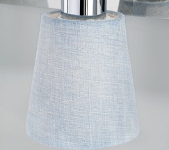 Настенный светильник 20080/3 хром/голубой