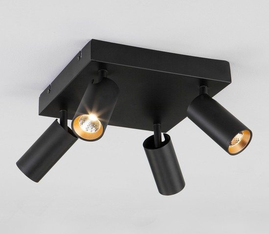 Люстра 20066/4 LED черный/золото