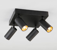 Люстра 20066/4 LED черный/золото