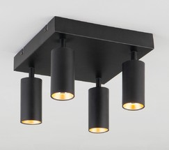 Люстра 20066/4 LED черный/золото