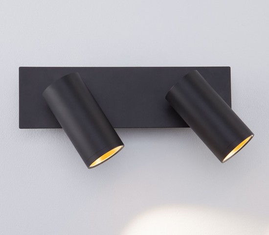 Настенный светильник 20066/2 LED черный/золото