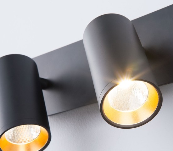 Настенный светильник 20066/2 LED черный/золото