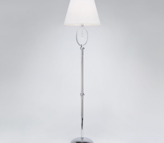 Торшер 01056/1 хром/прозрачный хрусталь Strotskis