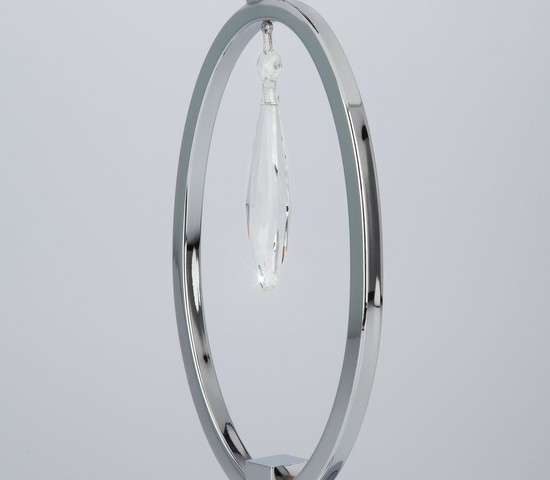 Настольная лампа 01055/1 хром/прозрачный хрусталь Strotskis