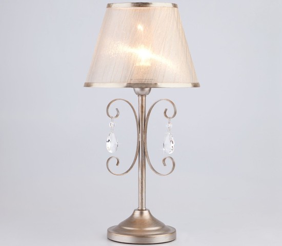 Настольная лампа 01051/1 серебро