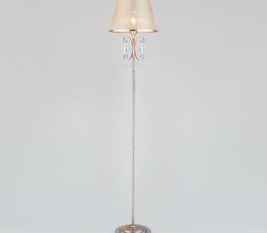 Торшер 01052/1 серебро