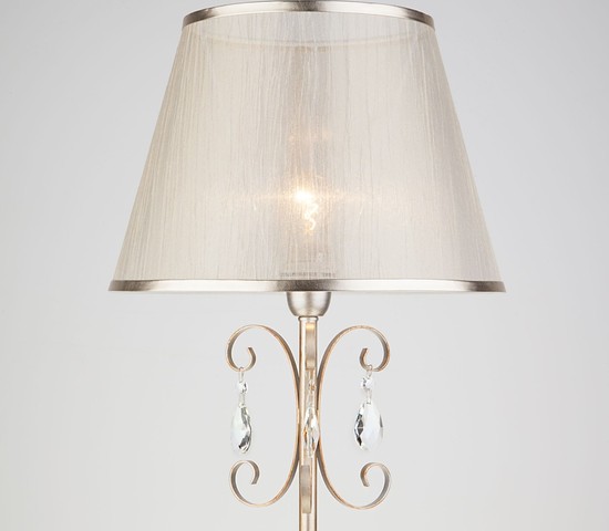 Торшер 01052/1 серебро