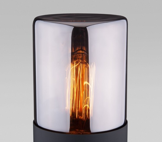 Универсальный уличный светильник Roil (35125/F) чёрный/дымчатый плафон