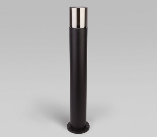 Универсальный уличный светильник Roil (35125/F) чёрный/дымчатый плафон