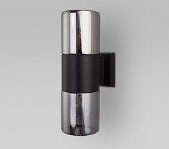 Универсальный уличный светильник Roil (35125/D) чёрный/дымчатый плафон