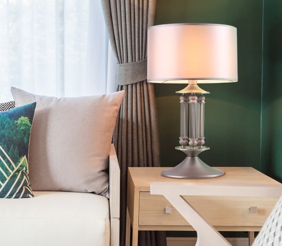 Настольная лампа 01045/1 сатин-никель