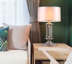 Настольная лампа 01045/1 сатин-никель