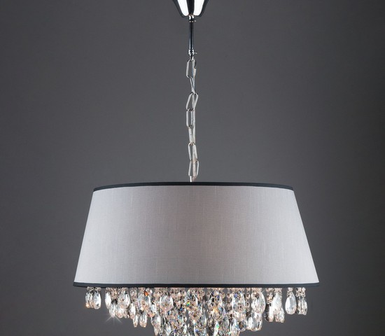 Люстра 10092/5 хром/прозрачный хрусталь Strotskis