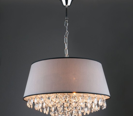 Люстра 10092/5 хром/прозрачный хрусталь Strotskis