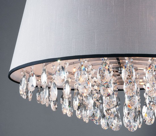 Люстра 10092/5 хром/прозрачный хрусталь Strotskis