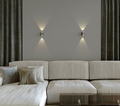 Подсветка интерьерная Steel LED чёрный/сталь (40109/LED)