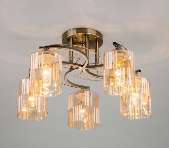 Люстра 30124/5 античная бронза