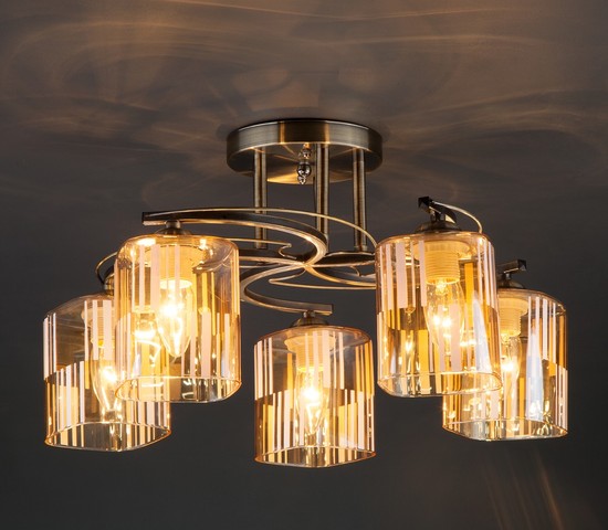 Люстра 30124/5 античная бронза