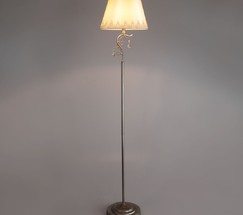 Торшер 01023/1 серебро