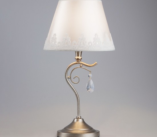 Настольная лампа 01022/1 серебро