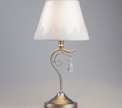 Настольная лампа 01022/1 серебро