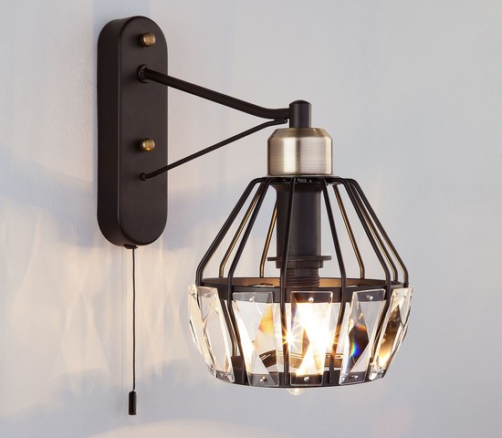 Настенный светильник 70075/1 черный