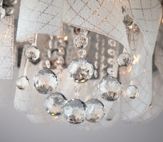 Люстра 80117/8 хром/белый