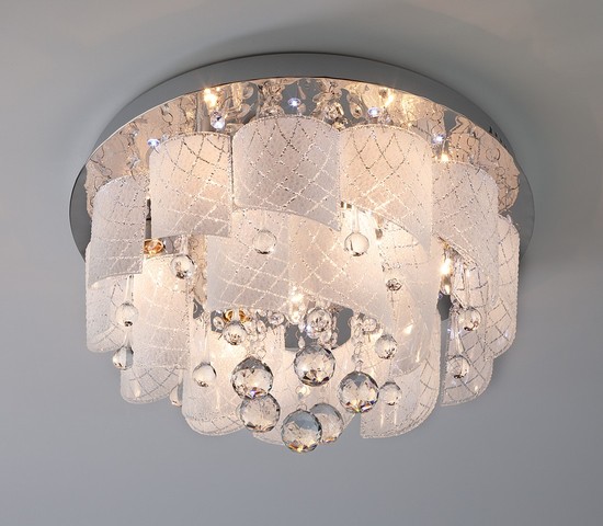 Люстра 80117/8 хром/белый