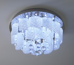 Люстра 80117/8 хром/белый