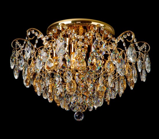 Люстра 10081/6 золото/прозрачный хрусталь Strotskis