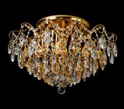 Люстра 10081/6 золото/прозрачный хрусталь Strotskis