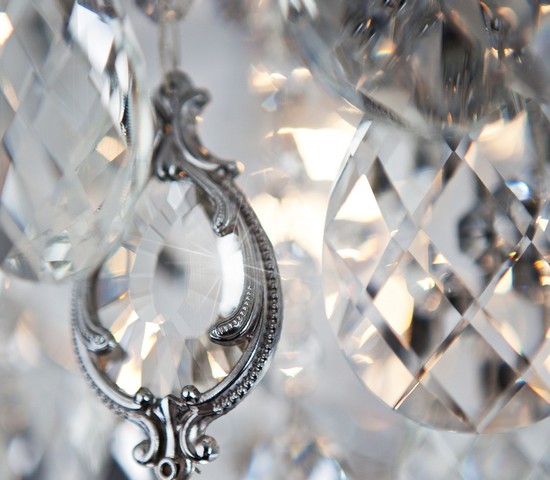Люстра 10081/6 хром/прозрачный хрусталь Strotskis