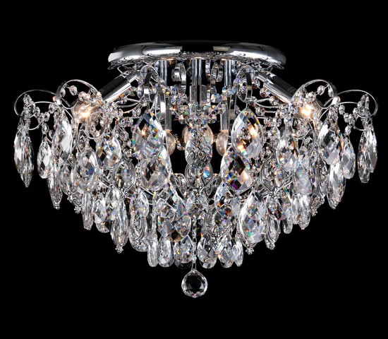 Люстра 10081/6 хром/прозрачный хрусталь Strotskis