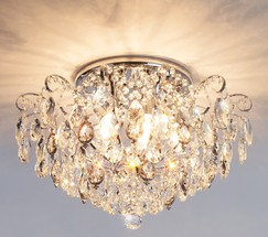 Люстра 10081/6 хром/прозрачный хрусталь Strotskis